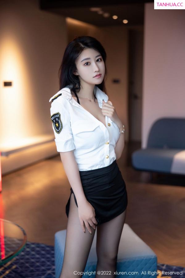   [XiuRen]高清写真图 2022.12.26 No.6041 司柠 制服黑丝第16张图片